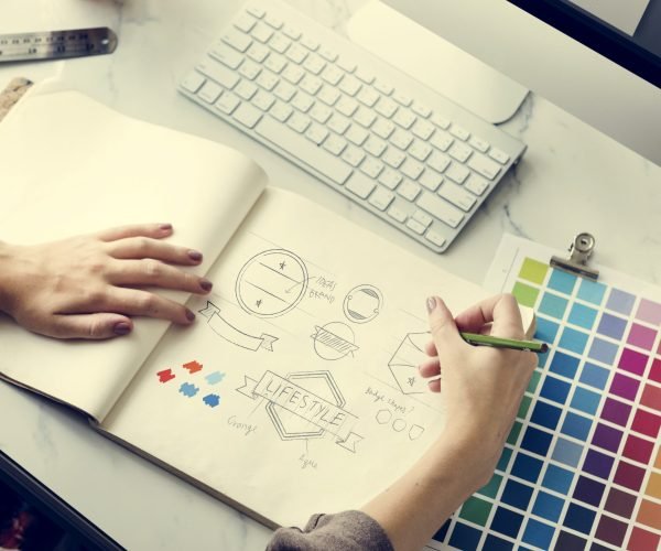 Color Shade Swatch Stationary Designer Creative Concept